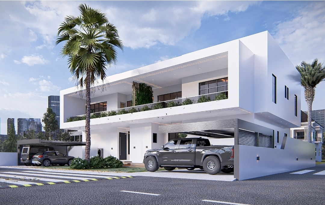 Crown Oakland City luxury contemporary duplex with covered carport in Lugbe Abuja